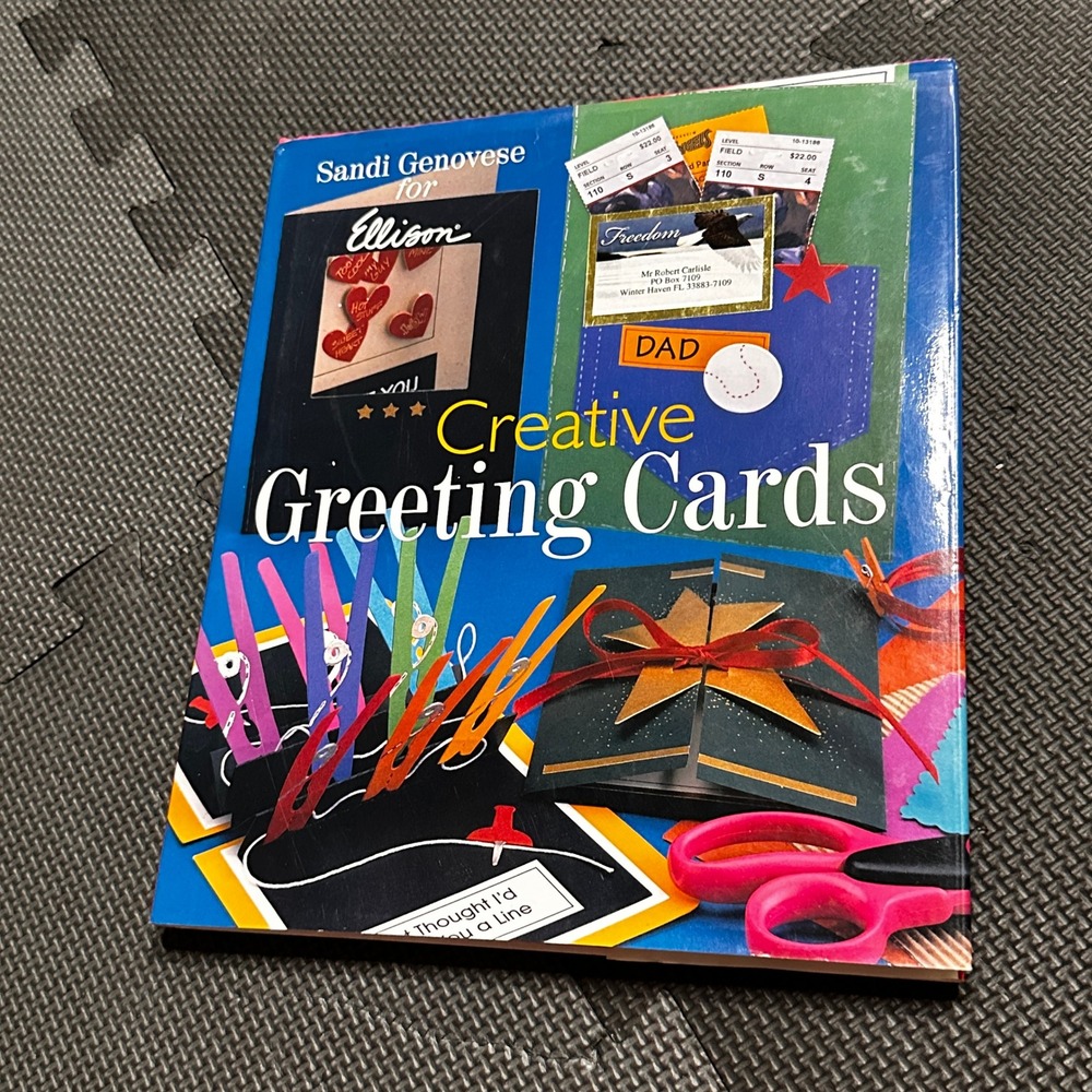 Creative Greeting Cards Sandi Genovese Ellison Hardcover Craft Book 2000